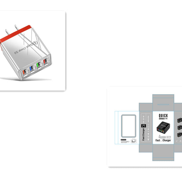USB Charger Quick Charge 3.0 4 Phone Adapter For Tablet Portable Wall Mobile Charger Fast Charger