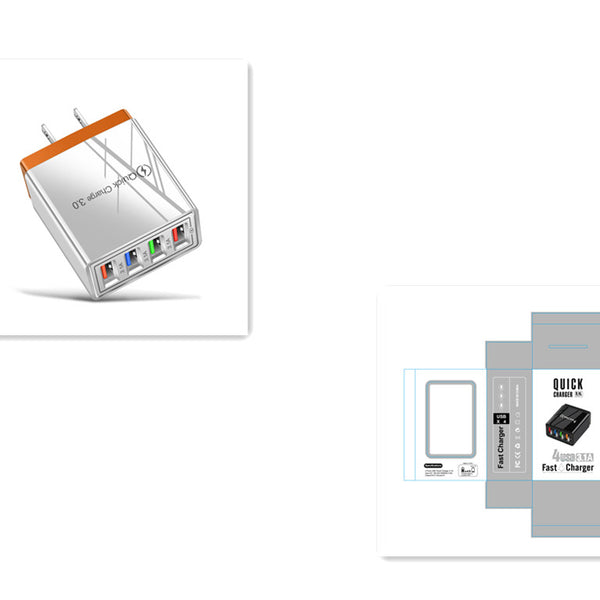 USB Charger Quick Charge 3.0 4 Phone Adapter For Tablet Portable Wall Mobile Charger Fast Charger