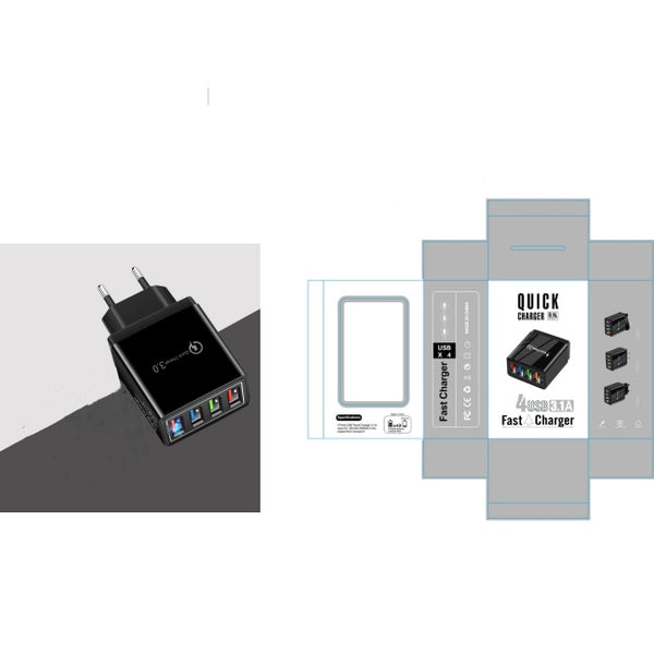 USB Charger Quick Charge 3.0 4 Phone Adapter For Tablet Portable Wall Mobile Charger Fast Charger