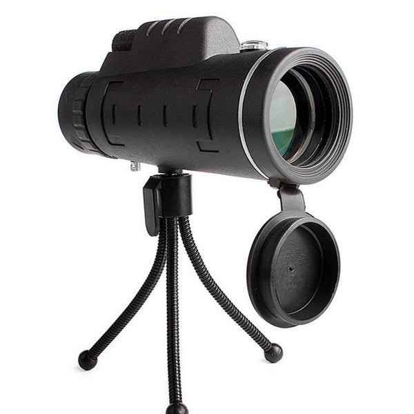 Compatible with Apple, Monocular Telescope Zoom Scope with Compass Phone Clip Tripod