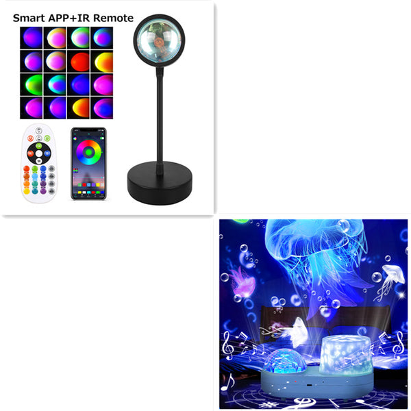Sunset Projection Lamp Sunset Projector Night Light Wall Decoration Lighting