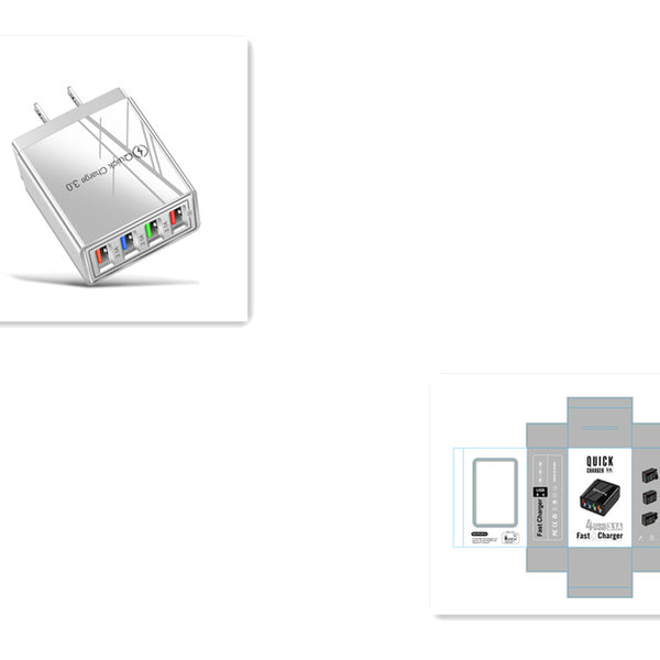 USB Charger Quick Charge 3.0 4 Phone Adapter For Tablet Portable Wall Mobile Charger Fast Charger